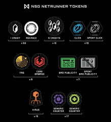 Netrunner Official Token Set